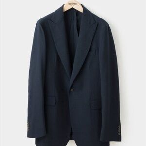 Hopsack Peak Lapel Sport Coat